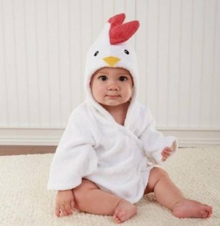 Peignoir de Bain pour Bébé avec Motifs Animaux