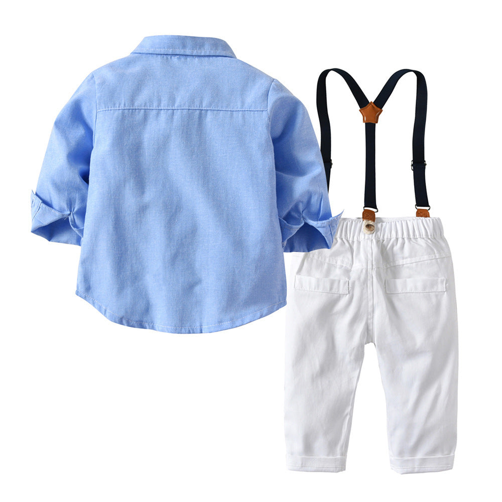 Ensemble Garçon Élégant – Noeud Papillon & Salopette