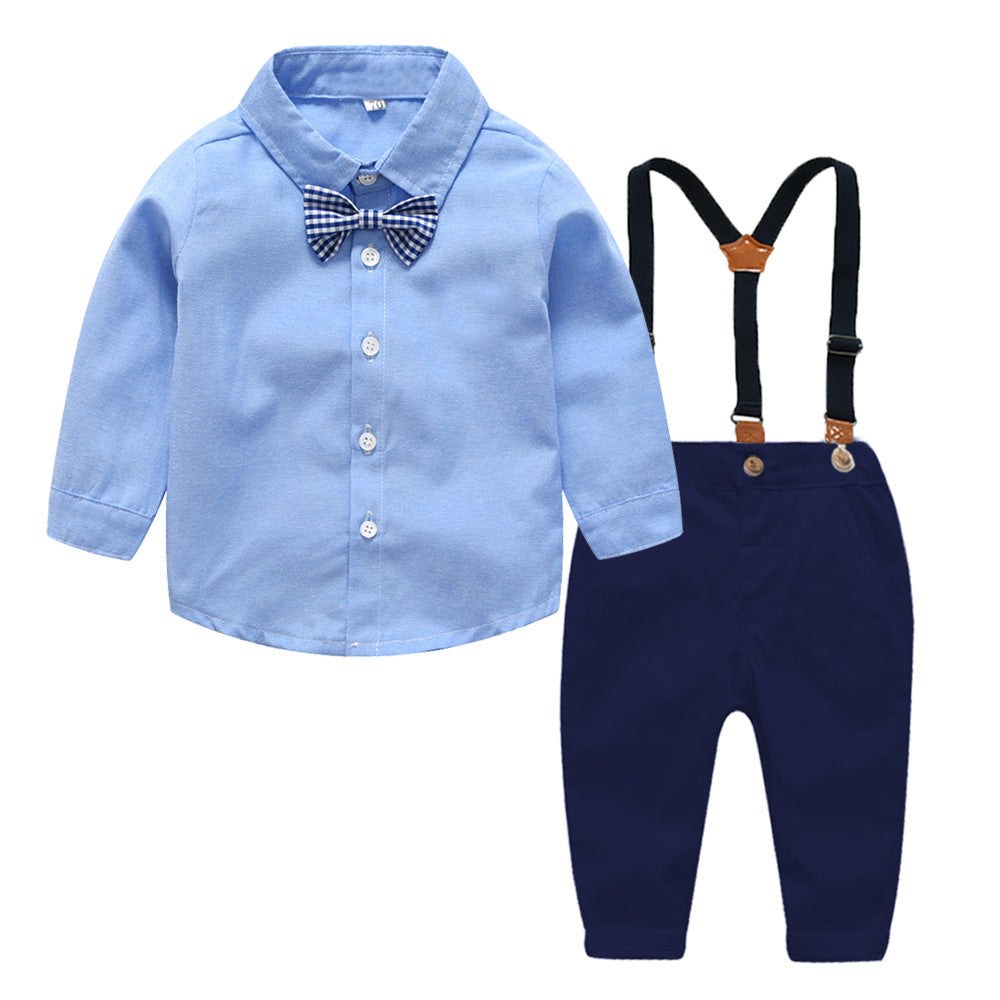 Ensemble Garçon Élégant – Noeud Papillon & Salopette