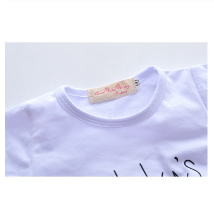 Ensemble Bébé Fille "Daddy's Little Girl" - T-shirt, Pantalon & Bandeau