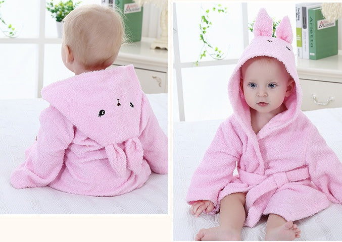 Peignoir de Bain pour Bébé avec Motifs Animaux