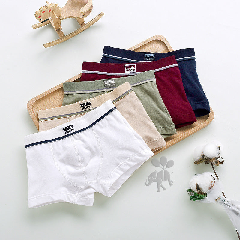 Lot de 5 Boxers en Coton pour Enfant