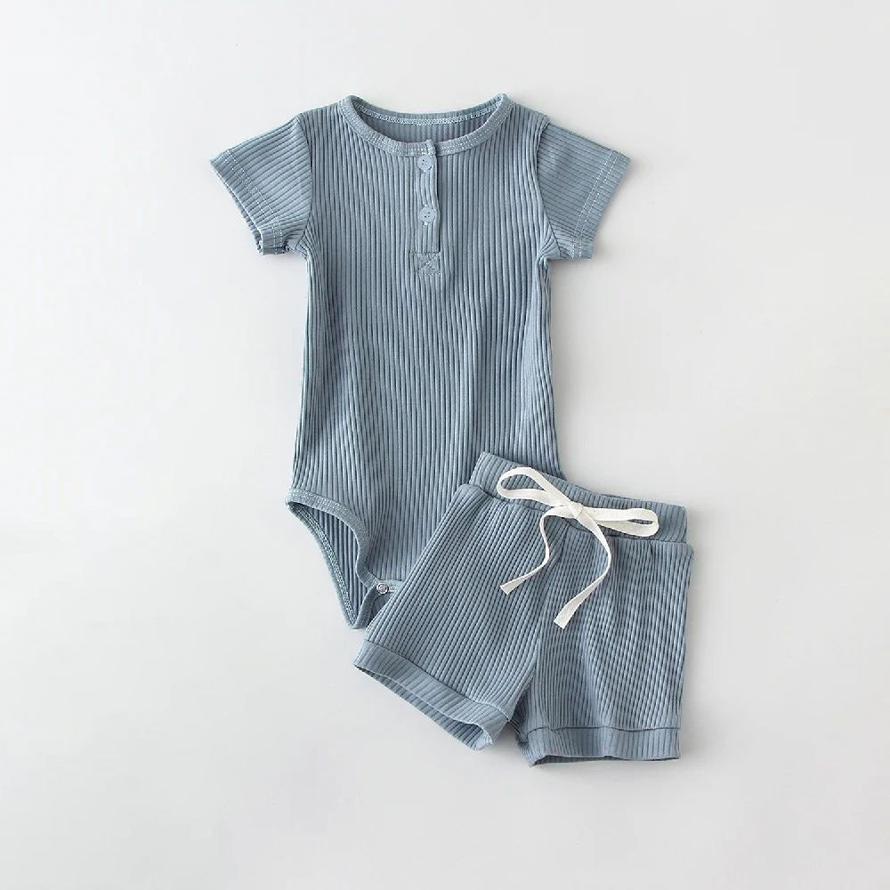 Ensemble Été Tendance - Blouse à Manches Courtes & Short
