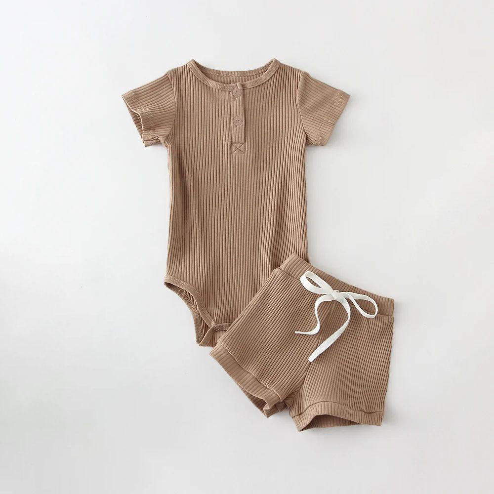 Ensemble Été Tendance - Blouse à Manches Courtes & Short