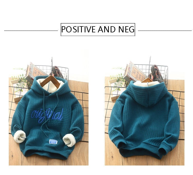 Sweat à Capuche Doublé Polaire pour Garçon