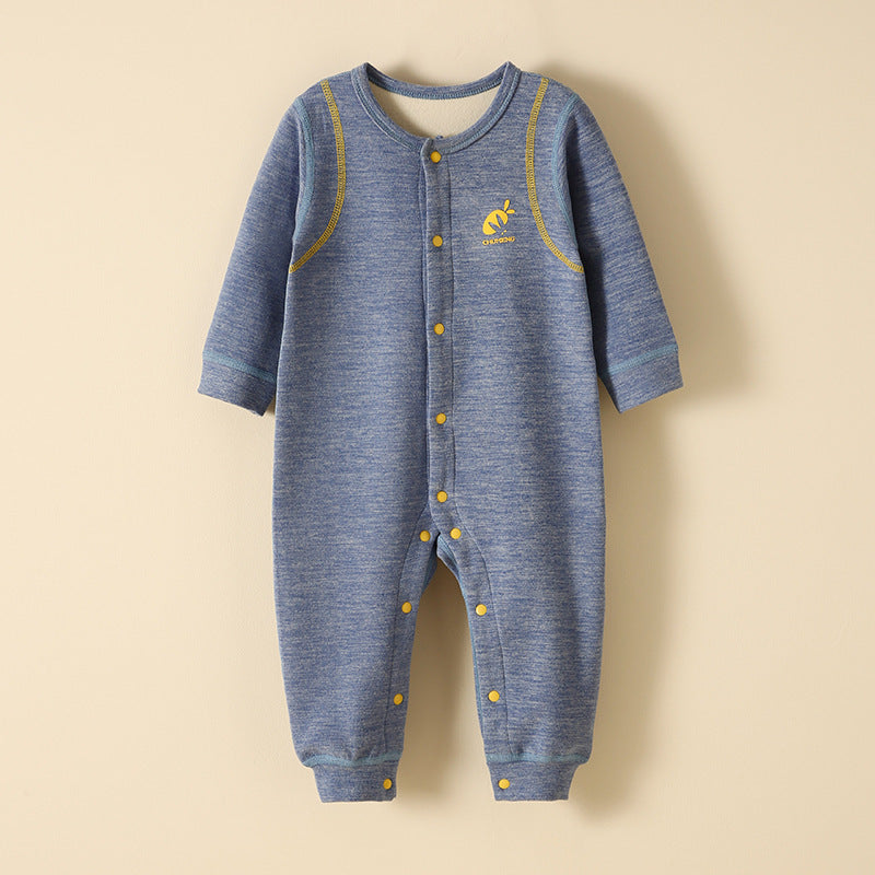 Combinaison Chaude Doublée Velours pour Bébé - Douce & Confortable