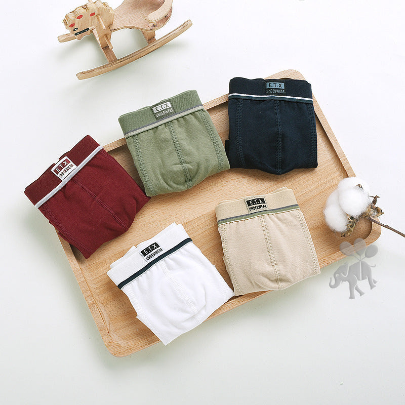 Lot de 5 Boxers en Coton pour Enfant