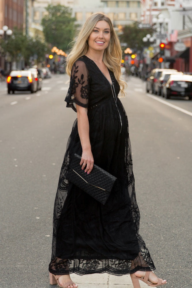 Robe de Grossesse en Dentelle