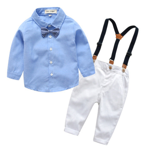Ensemble Garçon Élégant – Noeud Papillon & Salopette