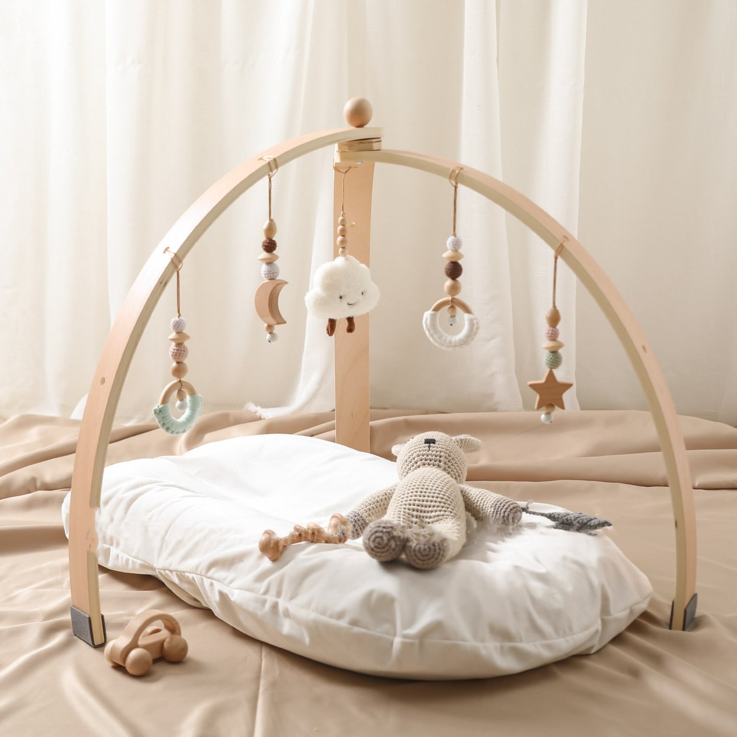 Portique d’Éveil en Bois pour Bébé
