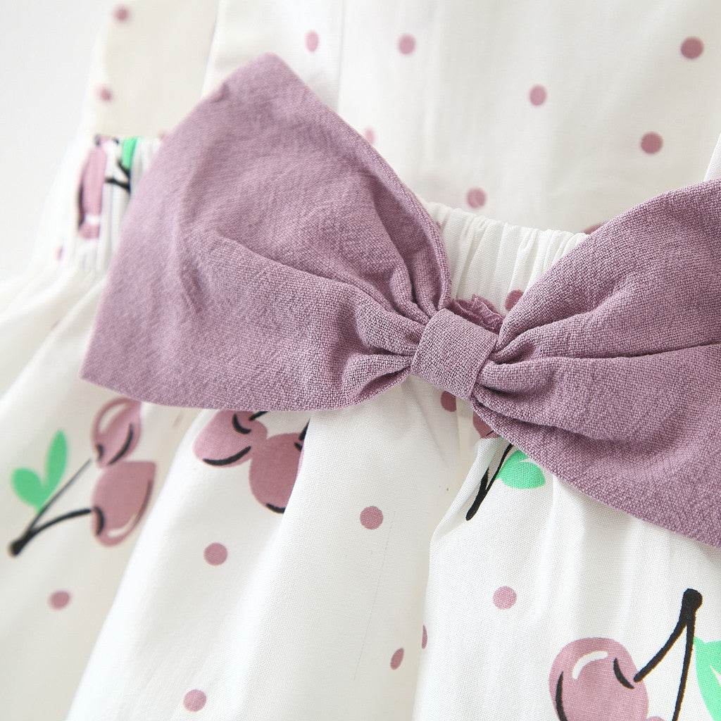 Robe d'Été en Coton à Bretelles pour Fille