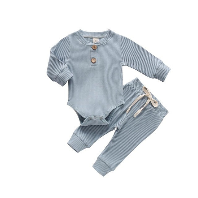Ensemble Deux Pièces à Manches Longues pour Bébé