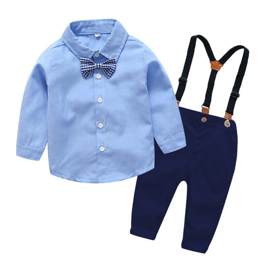 Ensemble Garçon Élégant – Noeud Papillon & Salopette