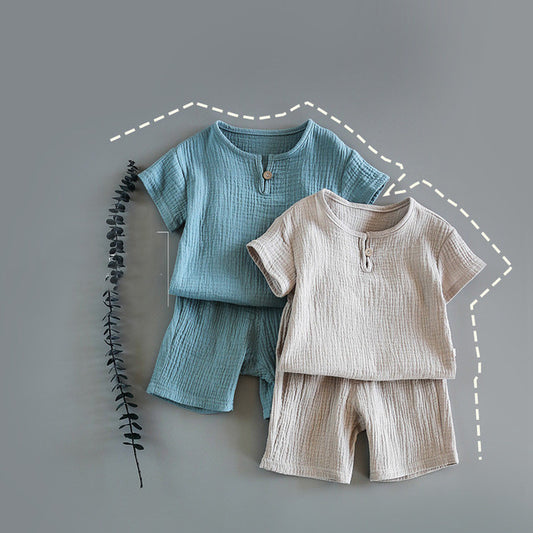 Ensemble Été Haut Manches Courtes &amp; Short pour Garçon