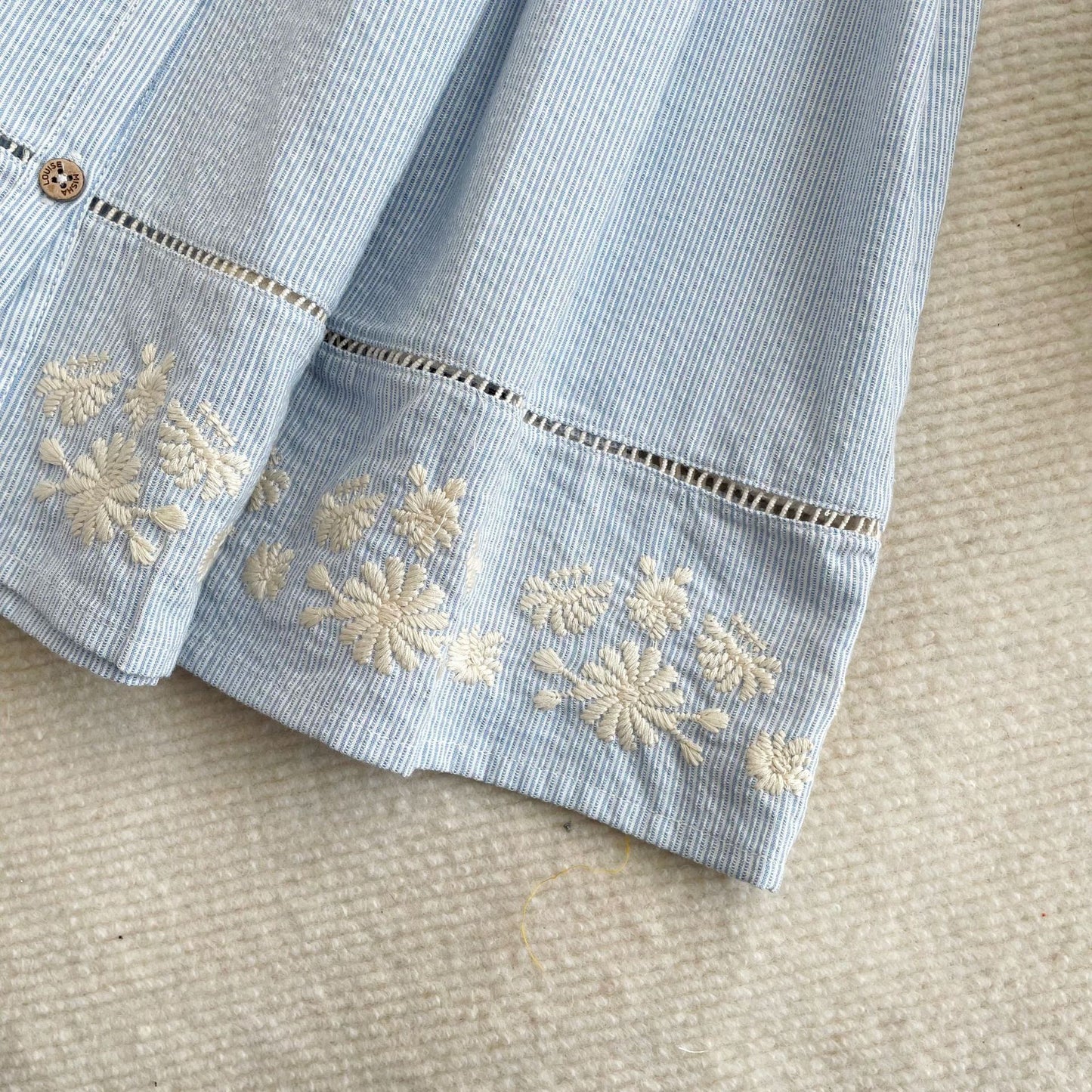 Robe d'Été Fille avec Col Volanté