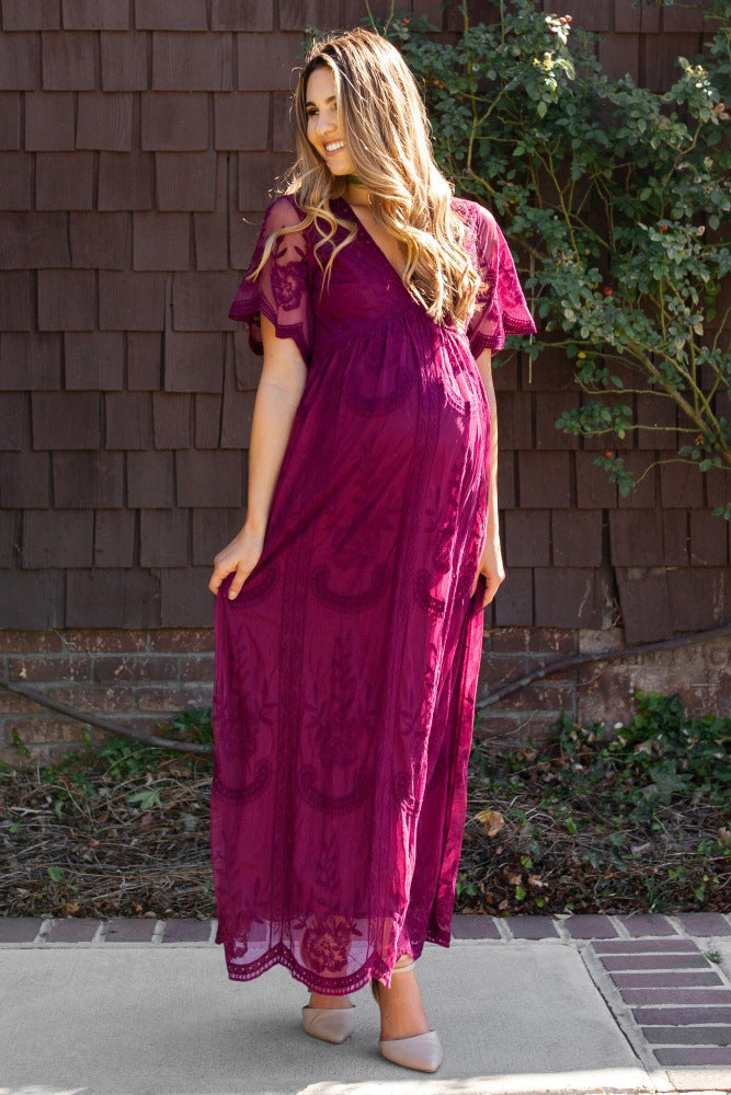 Robe de Grossesse en Dentelle