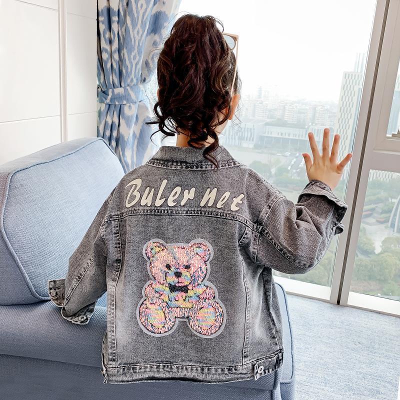 Veste en Jean Cartoon pour Fille