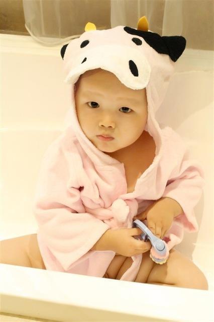 Peignoir de Bain pour Bébé avec Motifs Animaux