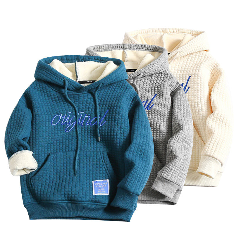 Sweat à Capuche Doublé Polaire pour Garçon