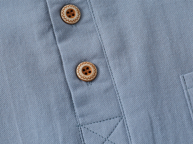 Chemise à Manches Courtes Col V pour Garçon