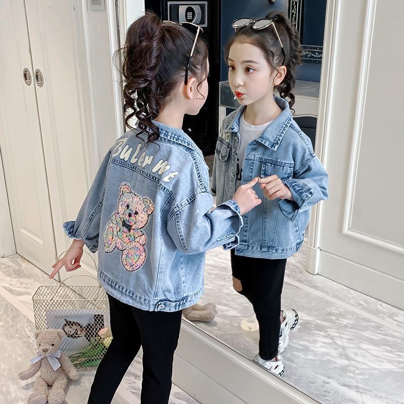 Veste en Jean Cartoon pour Fille