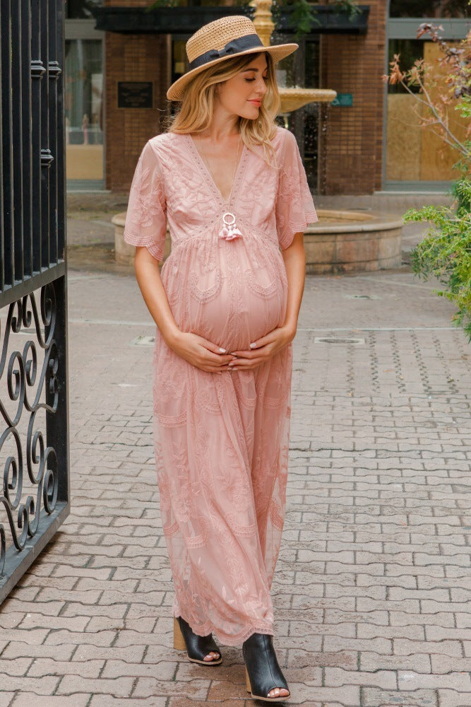 Robe de Grossesse en Dentelle