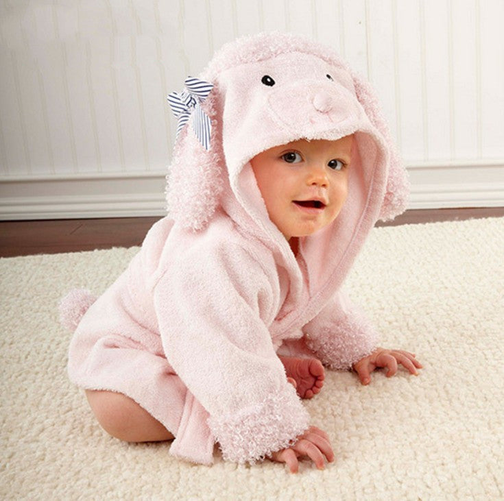 Peignoir de Bain pour Bébé avec Motifs Animaux