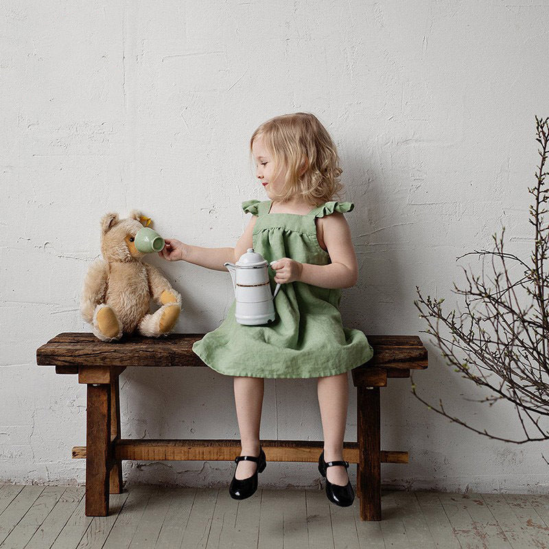 Robe Légère en Lin Sans Manches pour Fille