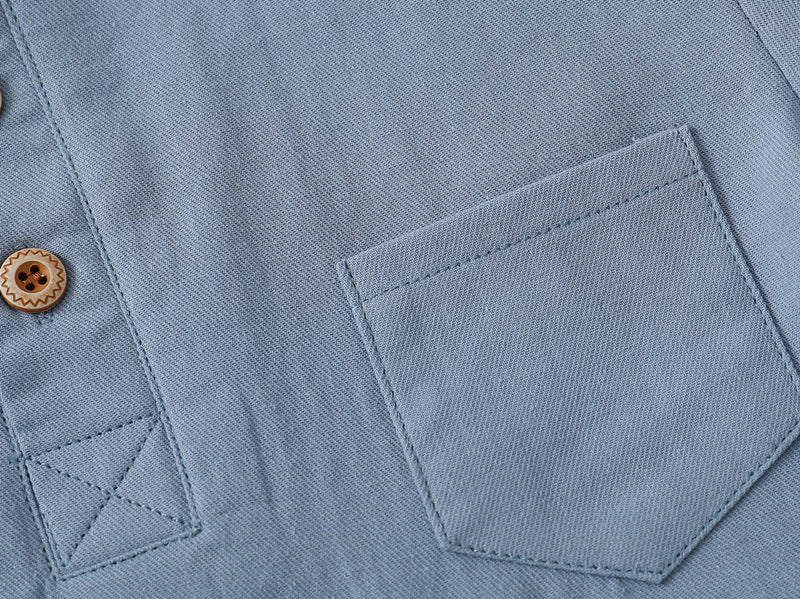 Chemise à Manches Courtes Col V pour Garçon