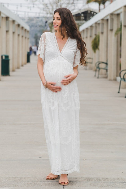 Robe de Grossesse en Dentelle